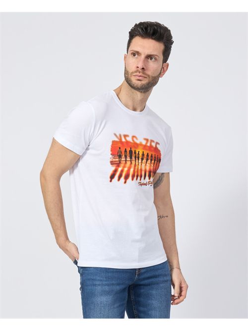 T-shirt en coton pour homme Yes Zee YES ZEE | T727-SG040107